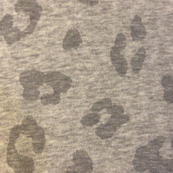 Old Navy Gray Cheetah Print Hooded Sweatshirt with front pocket - Picture 4 of 4